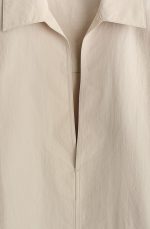 V-Neck Shirt Beige - Image 4
