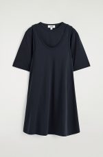Knitted T-Shirt Navy - Image 3