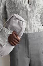 Wool Straight Trousers Gray - Image 2