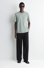 Knitted Round-Neck T-Shirt Green