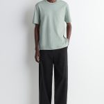 Knitted Round-Neck T-Shirt Green