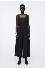 Wide-Leg Jumpsuit Black