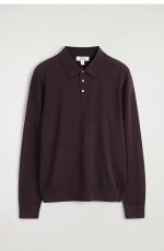 Merino Slim Polo Red - Image 3