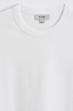 Knitted Round-Neck T-Shirt White - Image 4