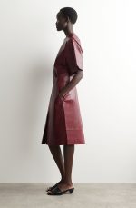 Leather Skirt Red - Image 2