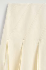 Linen Pleated Skirt - Image 4