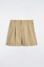 Pleated Shorts Beige - Image 3