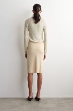 Silk Slim Skirt - Image 2