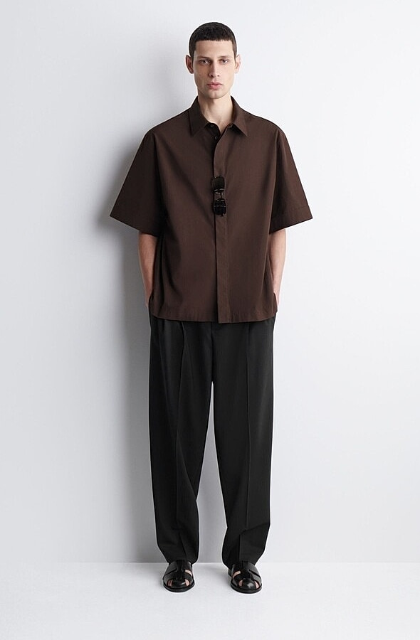 O1CN01pQnjqN1u7vxVsNqpw-4101595991 Collared Shirt Brown - Image 1