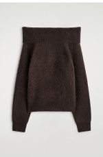 Standard Fit Wool Off-shoulder Knitwear Arrival - Image 3
