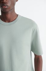 Knitted Round-Neck T-Shirt Green - Image 2