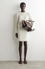 Round-Neck Cardigan White
