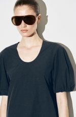 Round-Neck Dress Blue - Image 2