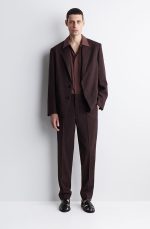 Wool Jacket Burgundy