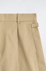 Pleated Shorts Beige - Image 4