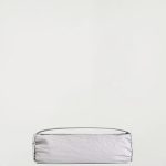 Mini Cylindrical Textured Leather Clutch Bag