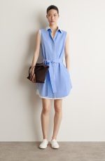 Lace-Up Shirt Blue - Image 3