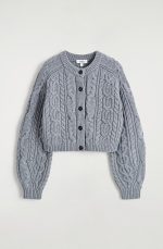 Knitted Cardigan Gray - Image 3