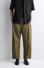 Wide-Leg Pants Khaki