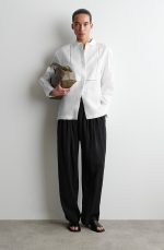 Linen Collared Shirt White