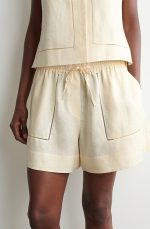 Linen Drawstring Shorts - Image 2
