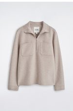 Casual Wool Blend Knitwear Beige Autum - Image 3