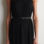 Double Circle Wrap Leather Belt Black