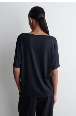 Round-Neck T-Shirt Navy - Image 2