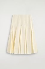 Linen Pleated Skirt - Image 3