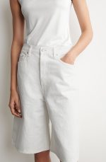 Denim Shorts White - Image 2