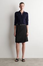 Knitted Slim Cardigan Navy