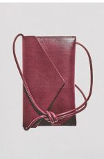Leather Envelope Bag Red - Image 3