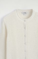 Round-Neck Cardigan White - Image 4