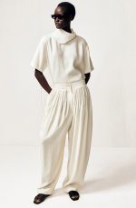 Pleated Trousers White