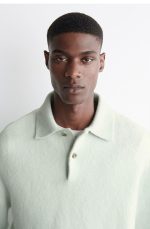 Wool Polo Blue - Image 2