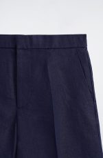 Linen Shorts Navy - Image 4