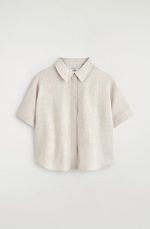 Linen Shirt Beige - Image 3