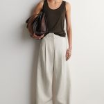 Silk Slim Vest Brown