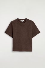 Round-Neck T-Shirt Brown - Image 3